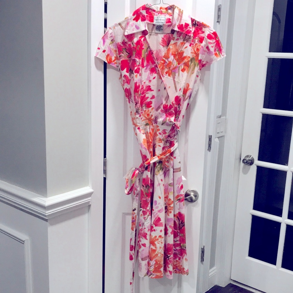 Karin Stevens size 16 cotton floral dress